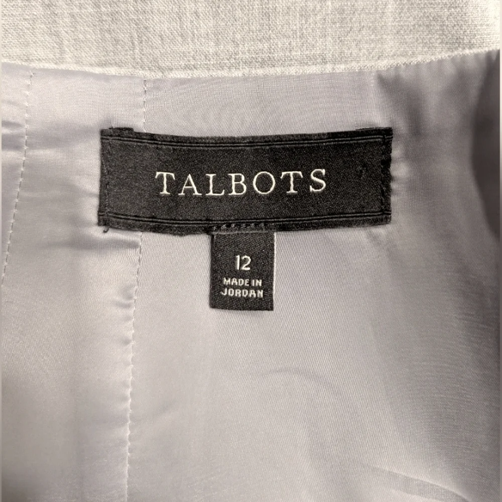 Talbots Light Gray Grey Pencil Skirt Career Office Business Workwear Size 12